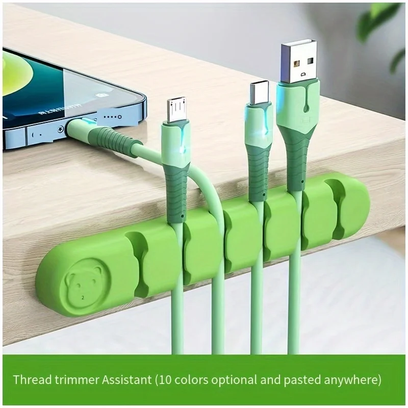 قطعة واحدة من مشابك حامل منظمات الكابلات اللطيفة لإدارة منظمات سلك سطح المكتب والمنزل والمكتب #2