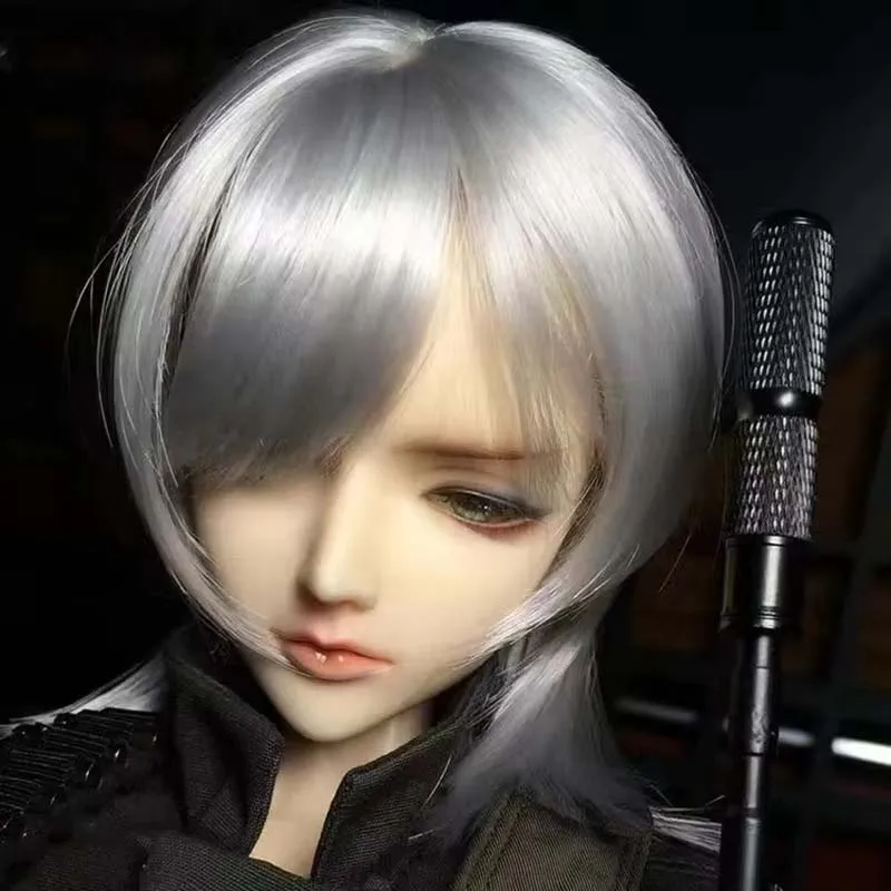 

1/6 парик куклы BJD для 30 см, аксессуары для кукол, мягкие волосы, парик с волчьим хвостом, короткие волосы, аксессуары для кукол, прическа для девочек, сделай сам, нарядные игрушки