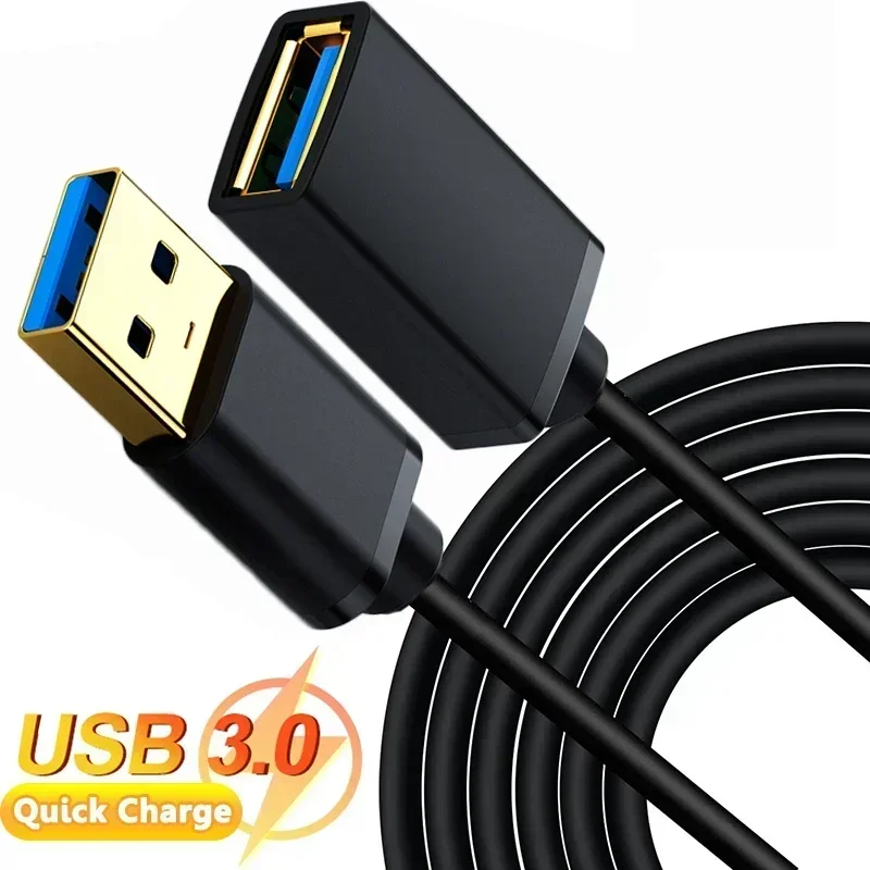 3/2/1.5/1/0.5M USB3.0 Transfer Extender Data Cables Fast Charging for Webcam Camera SmartTV Hard Drive USB 3.0 Extension Cord