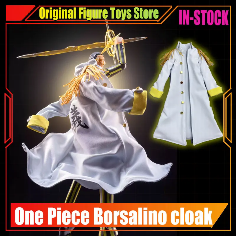 

ONE PIECE SHF Anime NEW Handmade Borsalino Admiral's Cloak Built In Iron Wire Is Suitable For 1/12 Toys