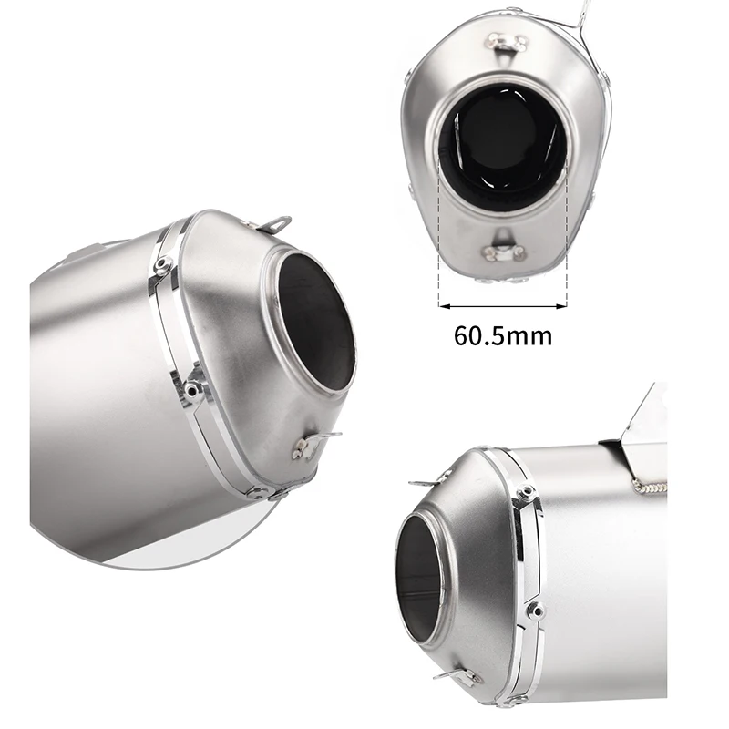 SR مشروع SR1-R كاتم الصوت العام 60 مللي متر دراجة نارية العادم الكربون الخمار مدخل ل r3 z900 GSXR CBR650 ninja400 crf250 crf1100