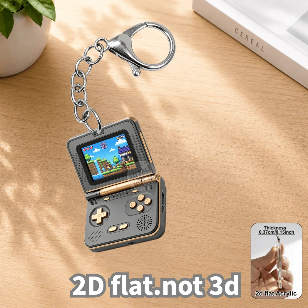 2D Flip Retro Handheld Game Co - Gaming Console Keychain 评论和价格