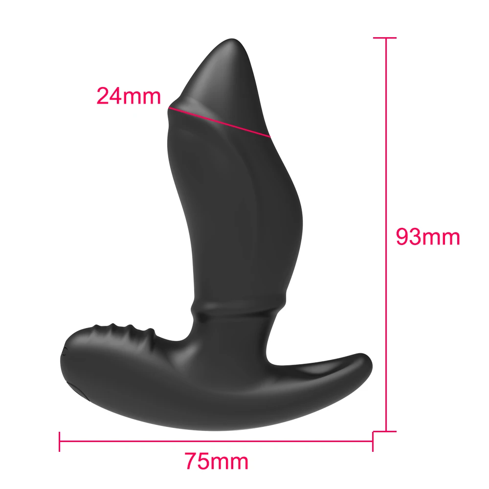 Rolling Anal Vibrator for Men Remote Control Prostate Massager 10 Speed Vibrating Male Masturbator Anal Toys For Adults 18