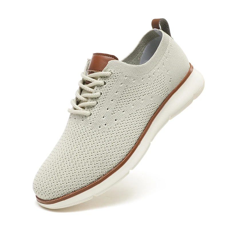 39-48 Size Men's Casual Dress Oxfords Shoes Knit Lightweight Breathable Fashion shoes Suitable for driving and commuting