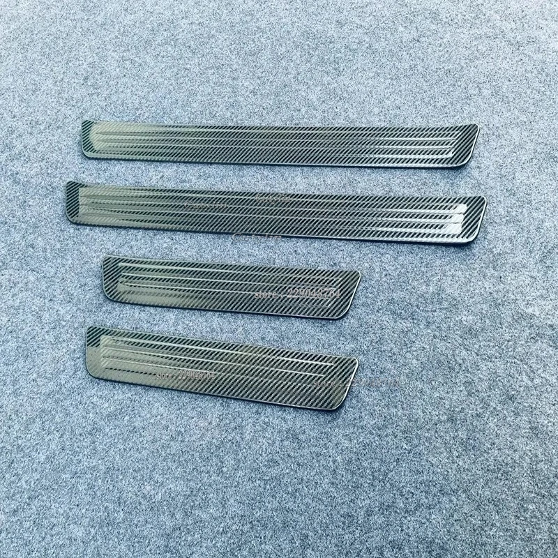 For Toyota Prius 60 Series 2023 2024 Stainless Stee Car Doors Sill Plates Cover Trim l Door Sill Pedal Sticker Car Accessories