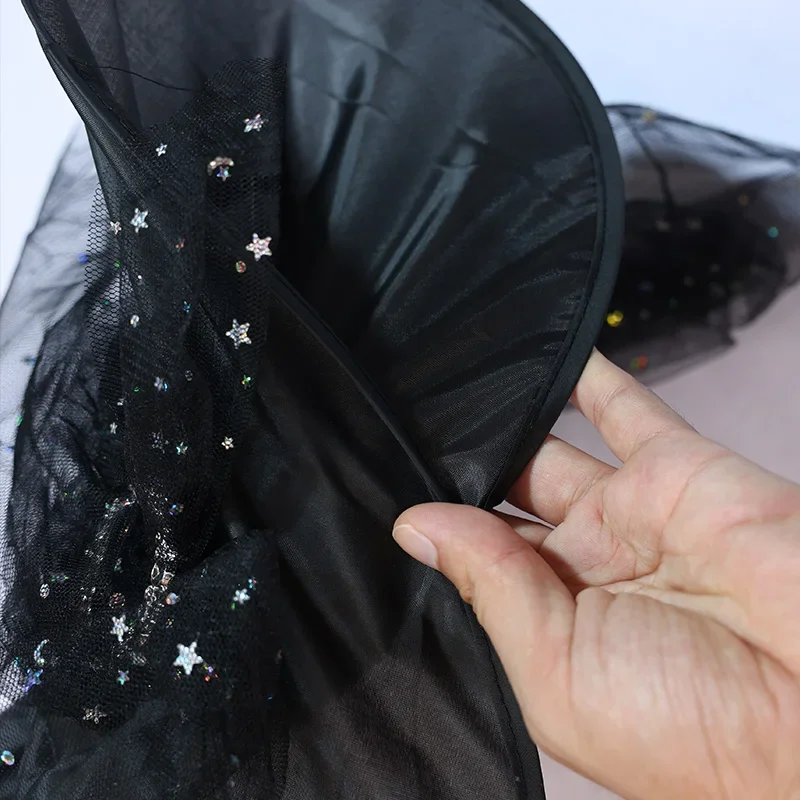 HN8 هالوين الساحرة شبح زي ريبر مجموعة ملابس مضيئة مع قبعة الفتيات كرنفال موضوع فستان الحفلات) 4Dc