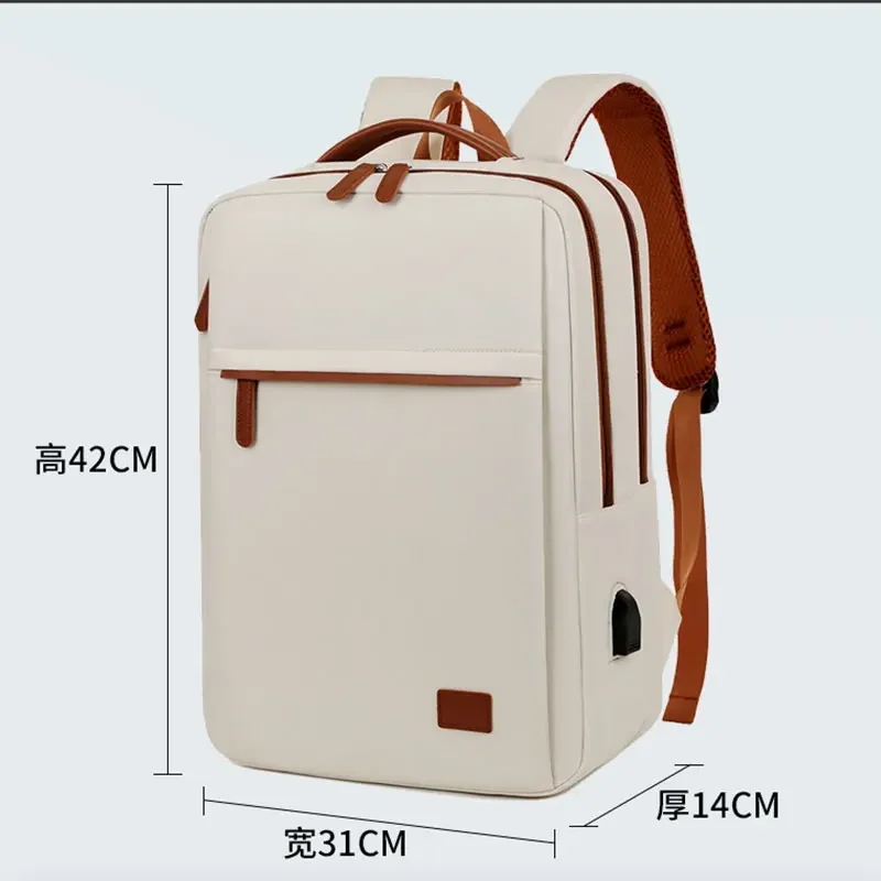 حقيبة ظهر للأعمال، حقيبة كمبيوتر ذات سعة كبيرة للأولاد والبنات، حقيبة مدرسية بسيطة وخفيفة وغير رسمية للطلاب #2