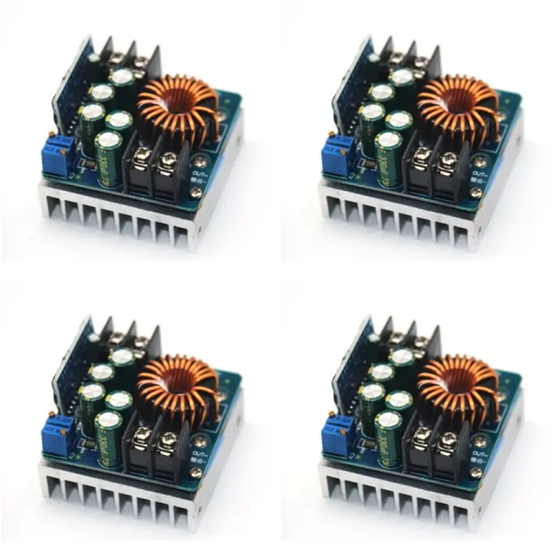 AT12 4X DC-DC 400 واط عالية الطاقة تنحى محول فرق الجهد تيار مستمر 10 فولت-60 فولت الجهد المستمر تيار مستمر قابل للتعديل #1