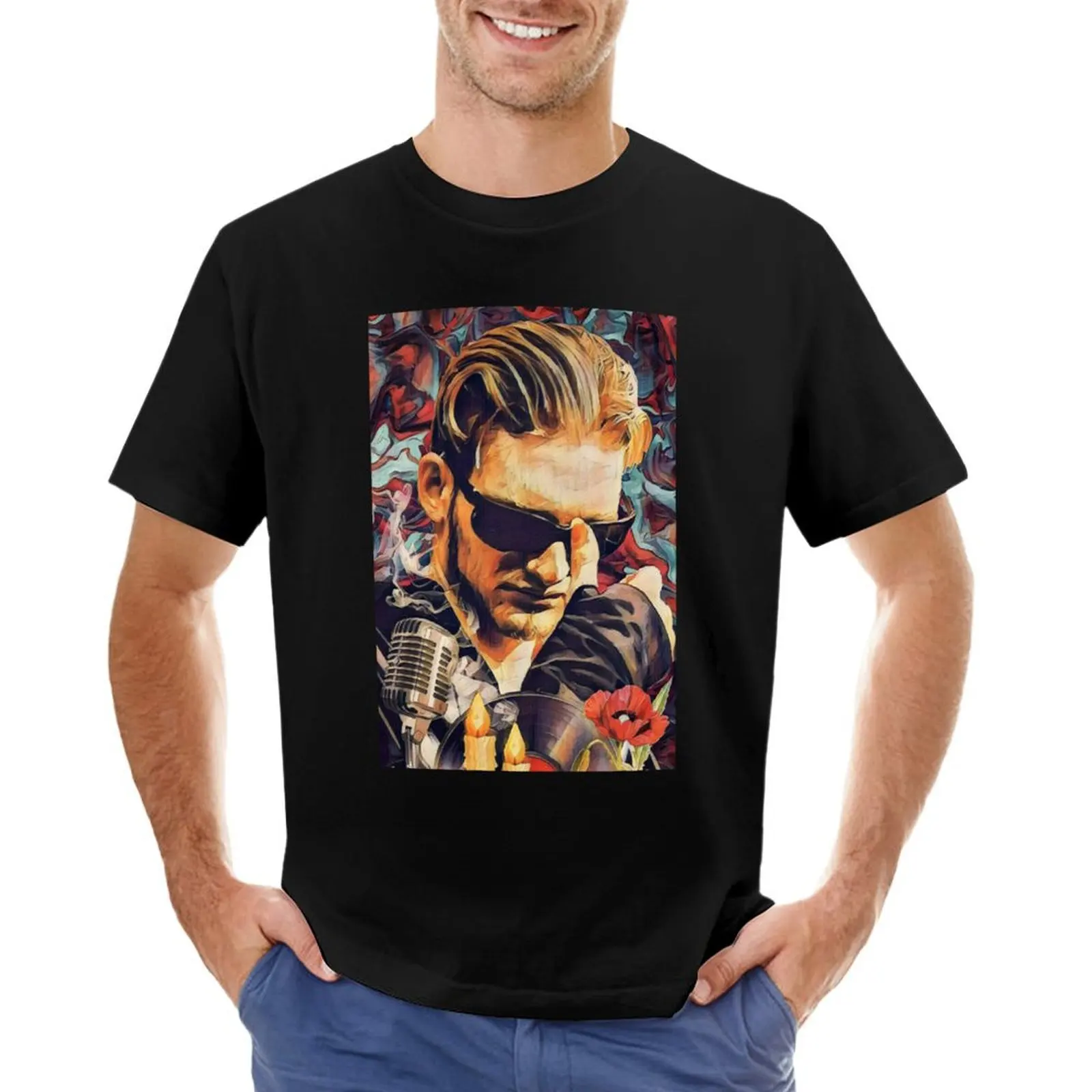 Layne Staley Tattoo , art T-shirt oversized quick-drying heavyweight t shirts for men