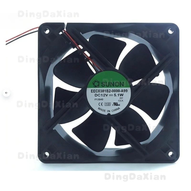 D FOR SUNON 12038 EEC0381B2-0000-A99 12V 5.1W 2-wire high-end equipment inverter fan