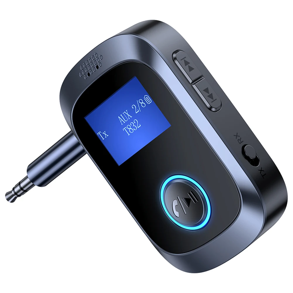 

Аудиоприемник-передатчик Bluetooth-совместимый 5,4 3,5 мм AUX разъем автомобильный адаптер приемника Hands Free беспроводной автомобильный адаптер с микрофоном