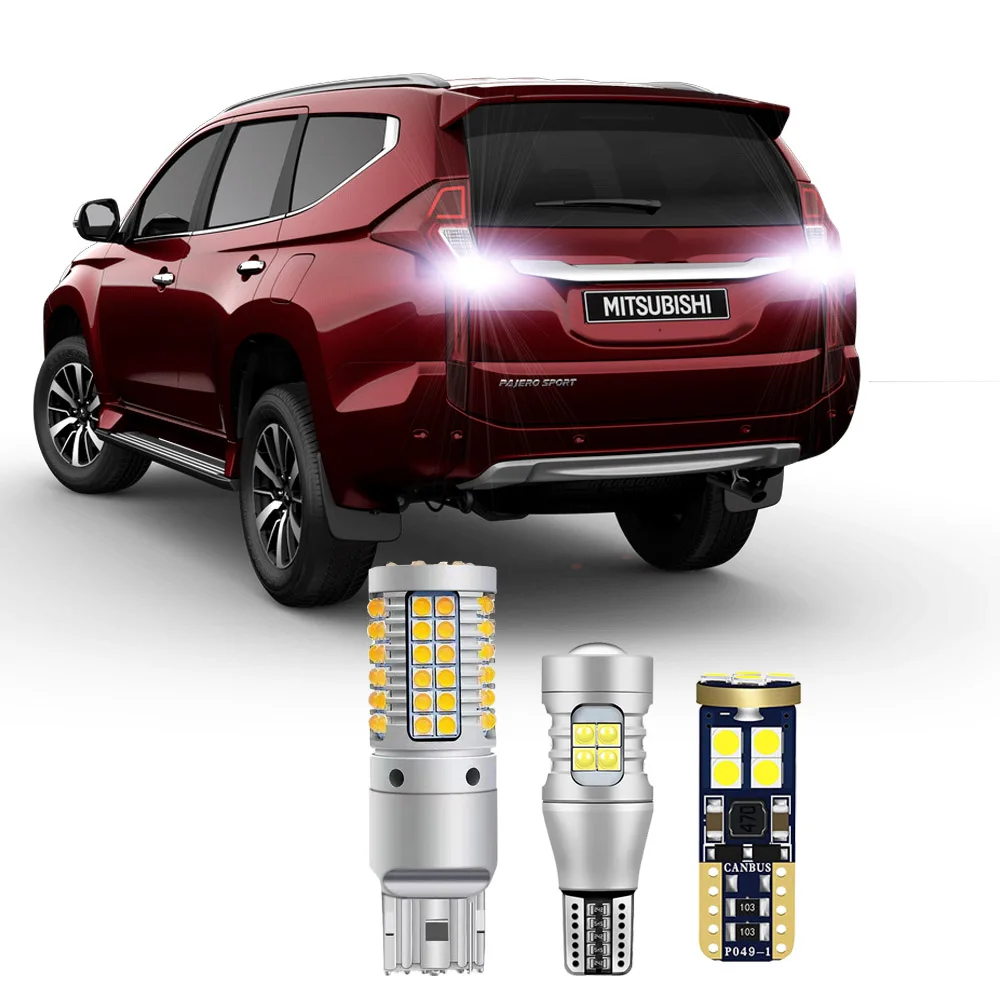 

Car LED Bulbs For Mitsubishi Pajero Sport 2016 2017 2018 2019 Exterior Turn Signal Backup Bulbs Canbus No Error