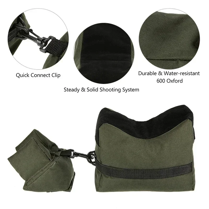 Sac de rangement de munitions portable, sac de sable sans sable avec petit sac d'accessoires, pouvant être abrasif en un accessoire rapide