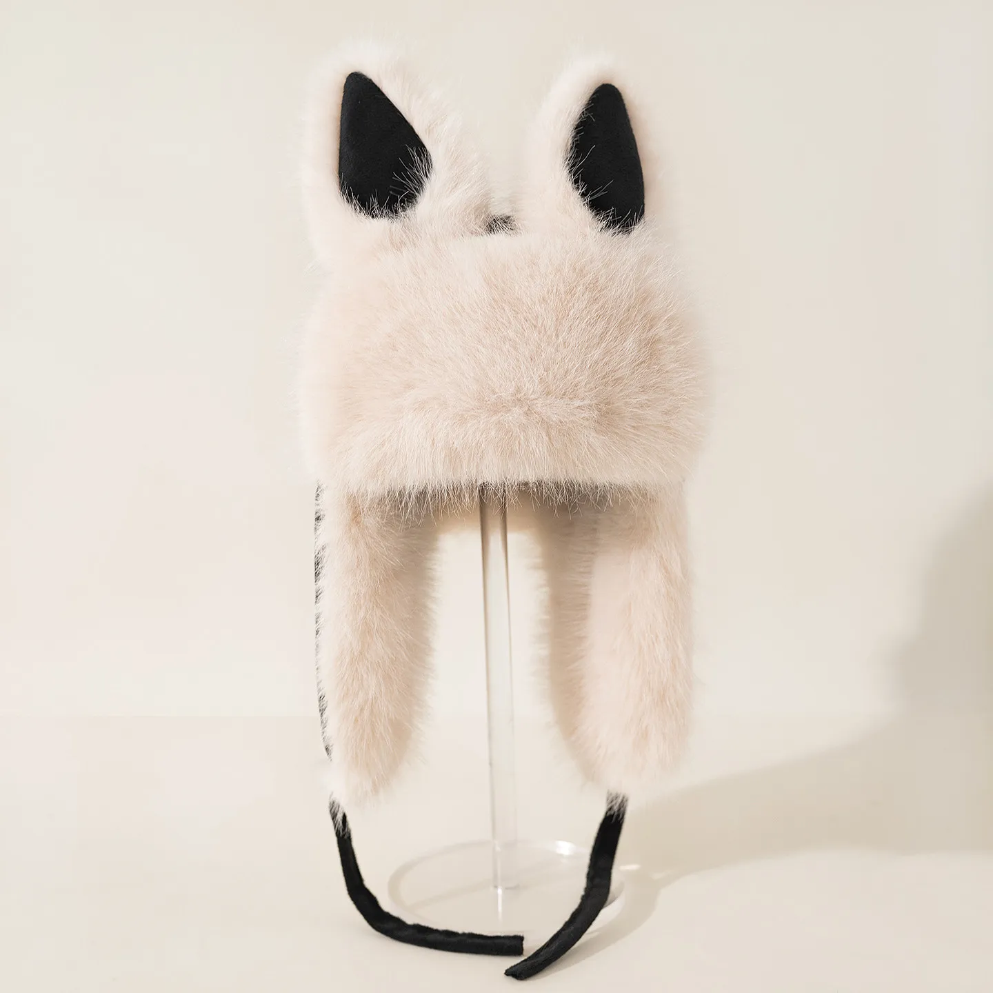 

Милая утепленная хлопковая бархатная шапка с кроличьими ушками, теплая ветрозащитная шапка, защита ушей, морозостойкая кепка в стиле барокко, теплая шапка с ремешком