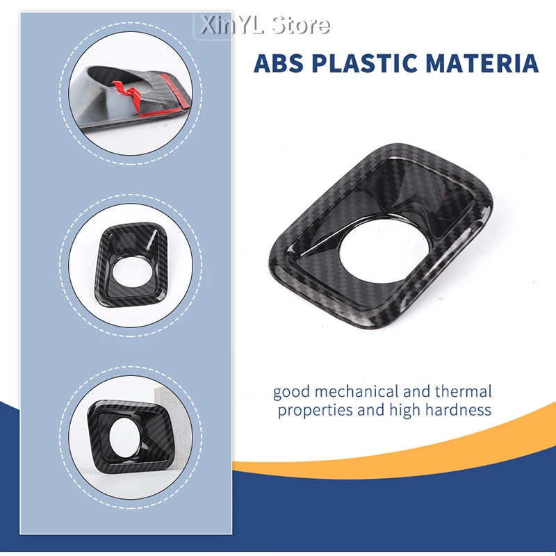 Car ABS One-touch Start Switch Panel Cover Stickers For Jeep Wrangler JL for JT Gladiator 2024 Up Car Interior Accessories