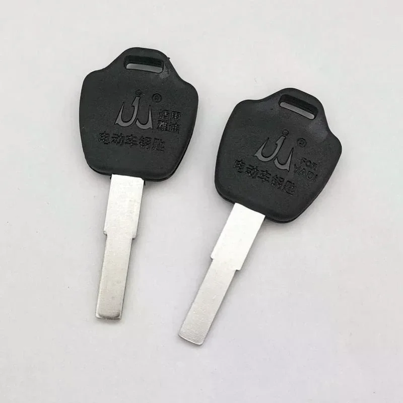 2Pcs Electric Bike Key Blanks Anti-Corrosion Hard Metal Blade Wear Resistant for Key Duplication Daily Spare  Workshop Use