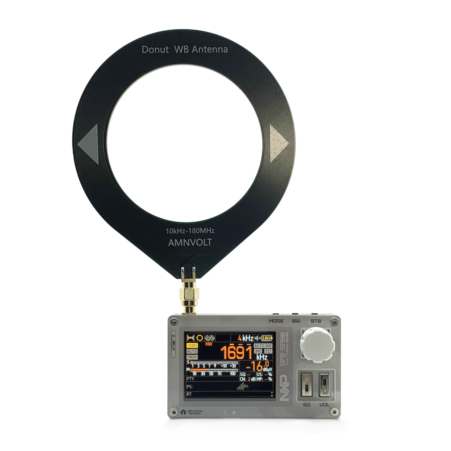 C3 Mini TEF6686 DSP Rádio ESP32 Chip Rádio de banda completa FM/LW/MW/SW Receptor de rádio PE5PVB Open-source