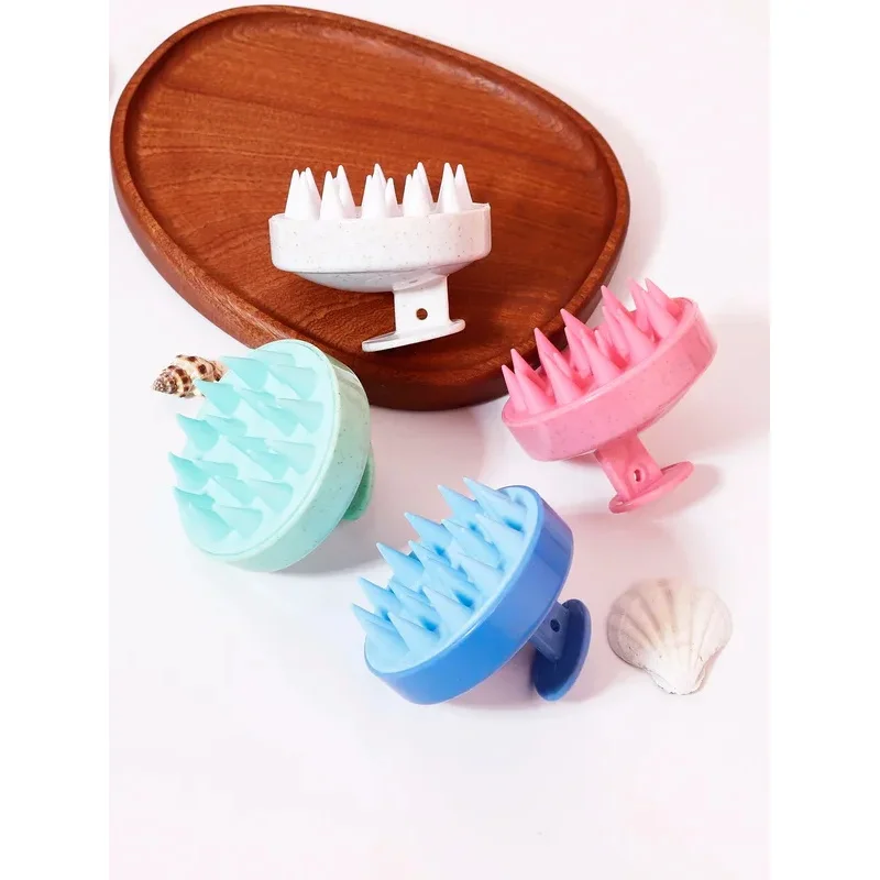Soft Silicone Scalp Massage Brush, Multifunctional Hair Washing Comb Shower Body Massager Beauty Tool