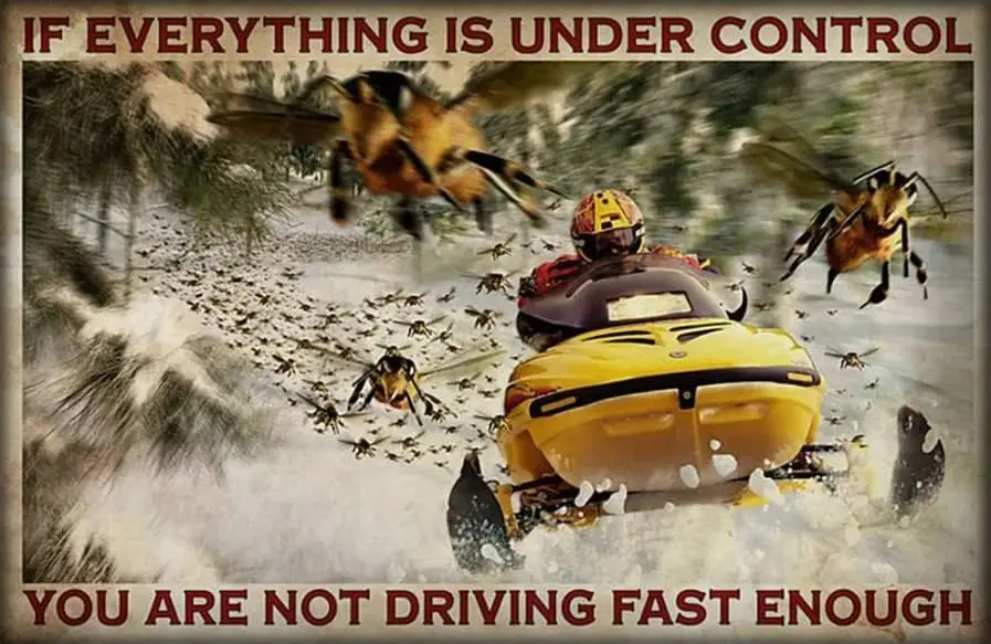 Rustic Metal Signs for Home Decor Antique Metal Sign Snocross Snowmobile If Everything is Under Control Tin Sign Vintage De sign