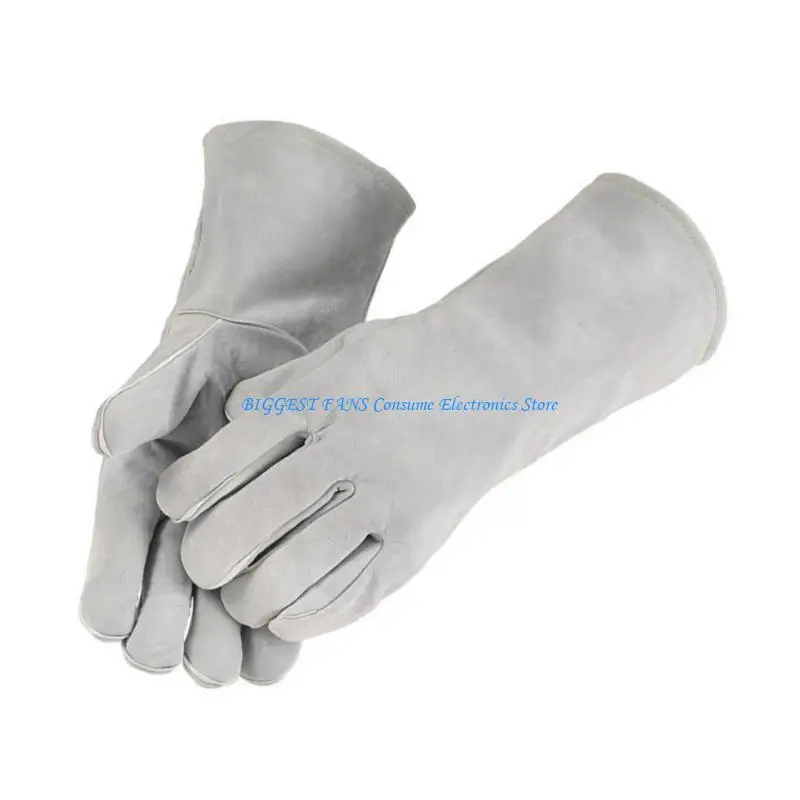 

F68B Flame Resistant Gloves Leather Welding Gloves Hand Protections from Cutting