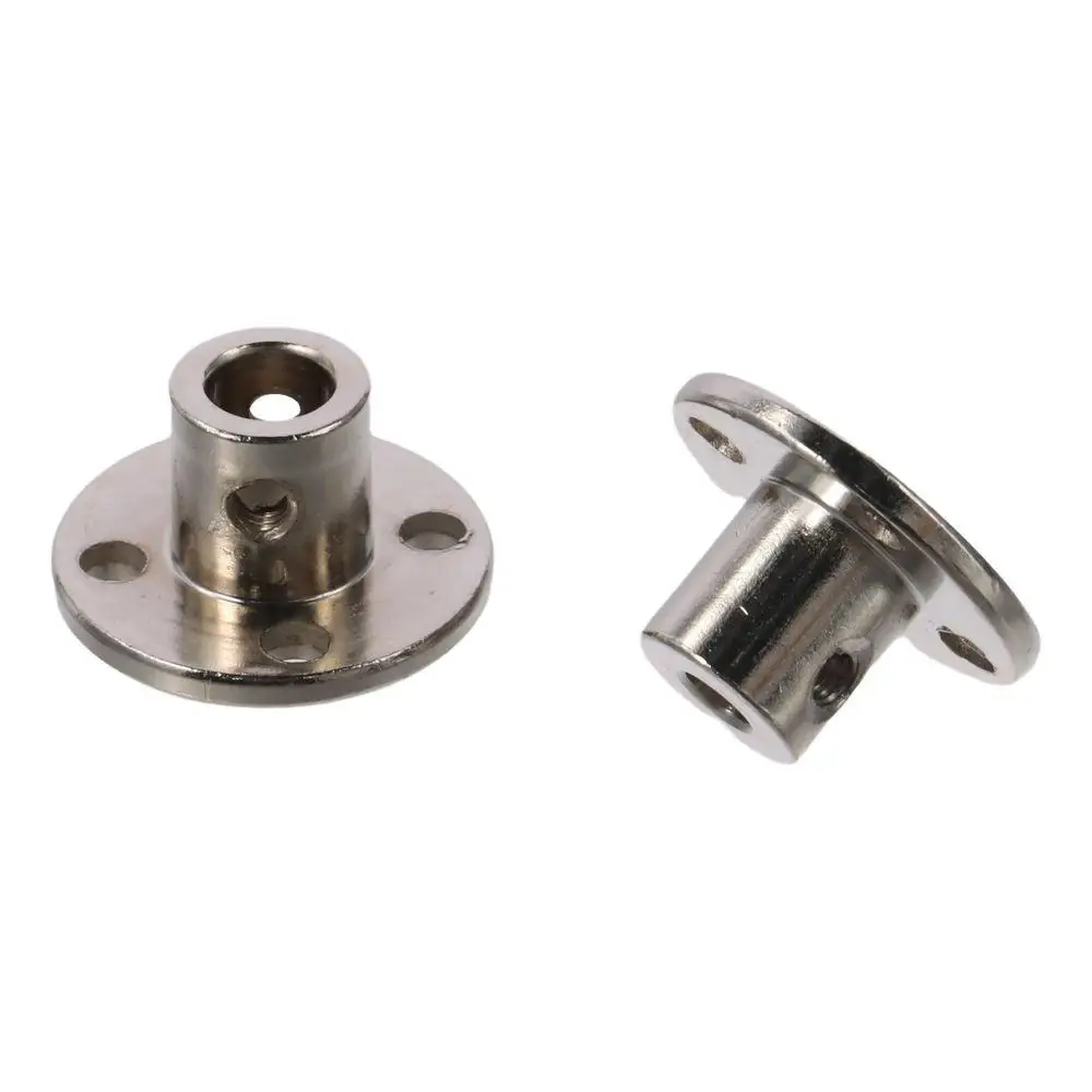 2pcs 6mm Flange Coupling Connector, Shaft Axis Fittings for DIY RC Model Motors, with 4pcs Fastening Screw