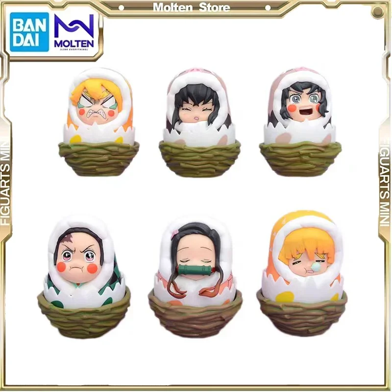 Dämonentöter: Dämonentöter: Kimetsu no Yaiba Acchion Figur Azuma Zenitsu Hashibira Inosuke Kreativität Schlaf Roly-Poly Spielzeugmodell Ornament