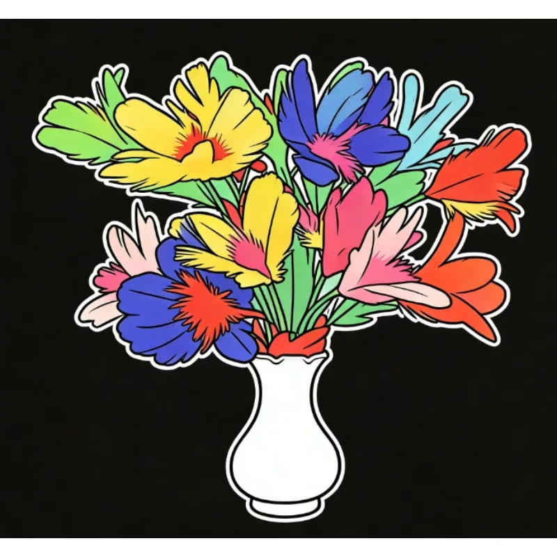 Flower To Scroll Magic Tricks Magician Stage Party Illusions Accessories Gimmick Props Mentalism Appearing Funny The End Thanks