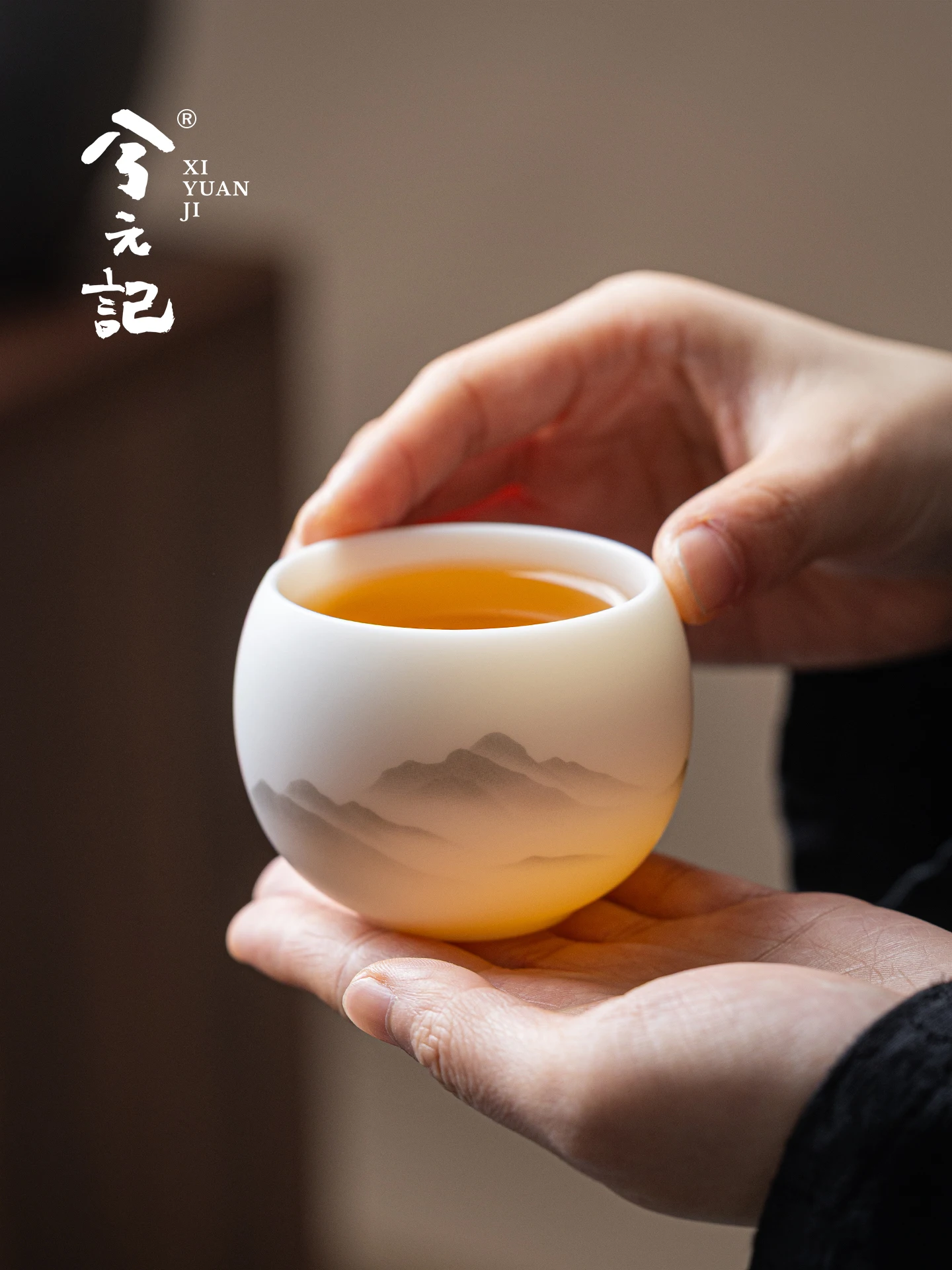 Ceramic Cup Moshan Plain Burning High-End Personal Dedicated Single White Jade Porcelain Set