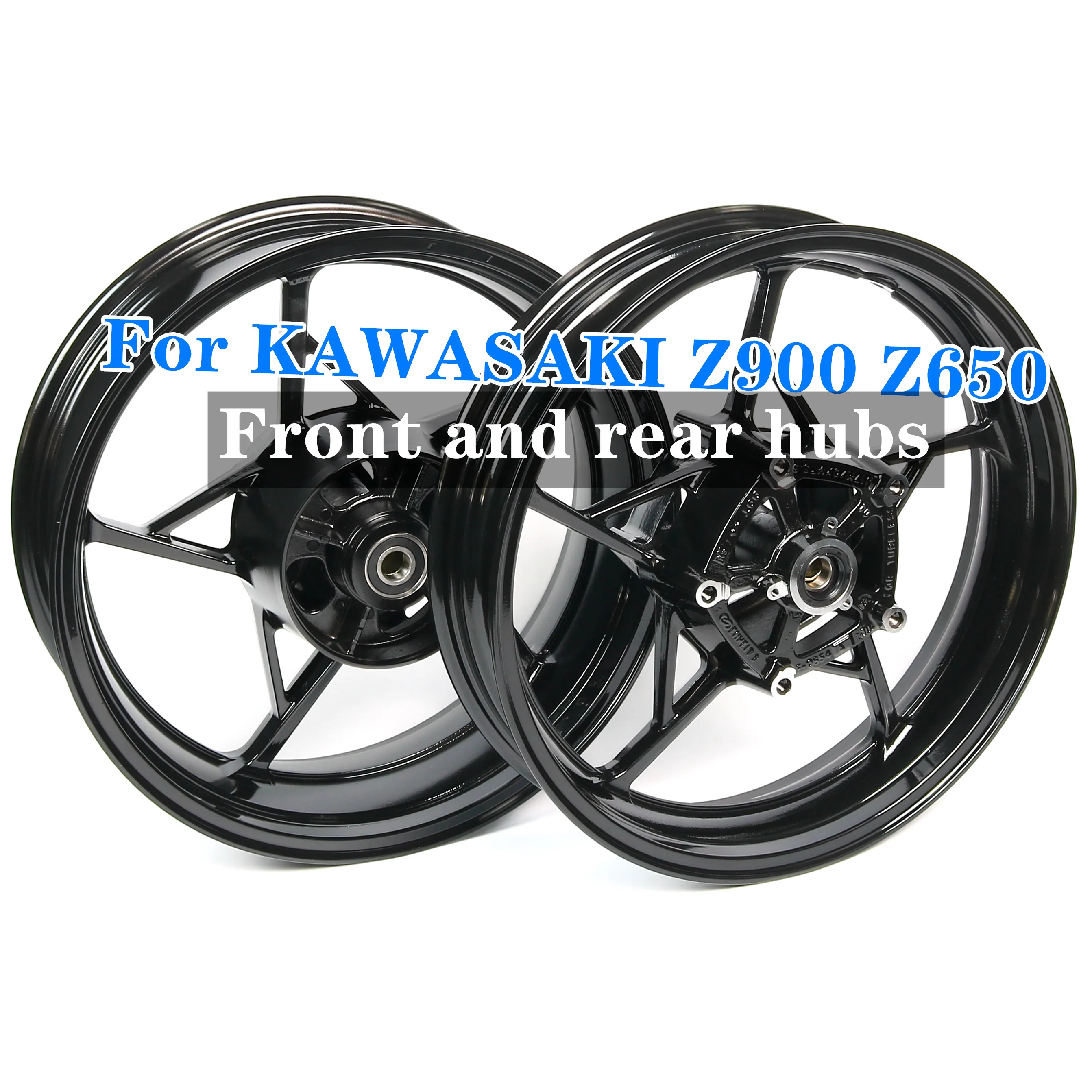 

Motorcycle Wheel Rim For KAWASAKI Z900 Z650 NINJA650 Black Aluminum Alloy High Quality