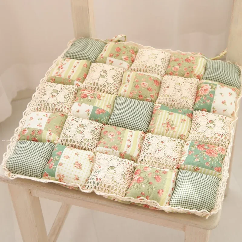 

Flower Style Square Cotton Seat Cushion Sofa Car Mat Home Kitchen Chair Sit Pad Mat Pillows Home Decor 40X40cm