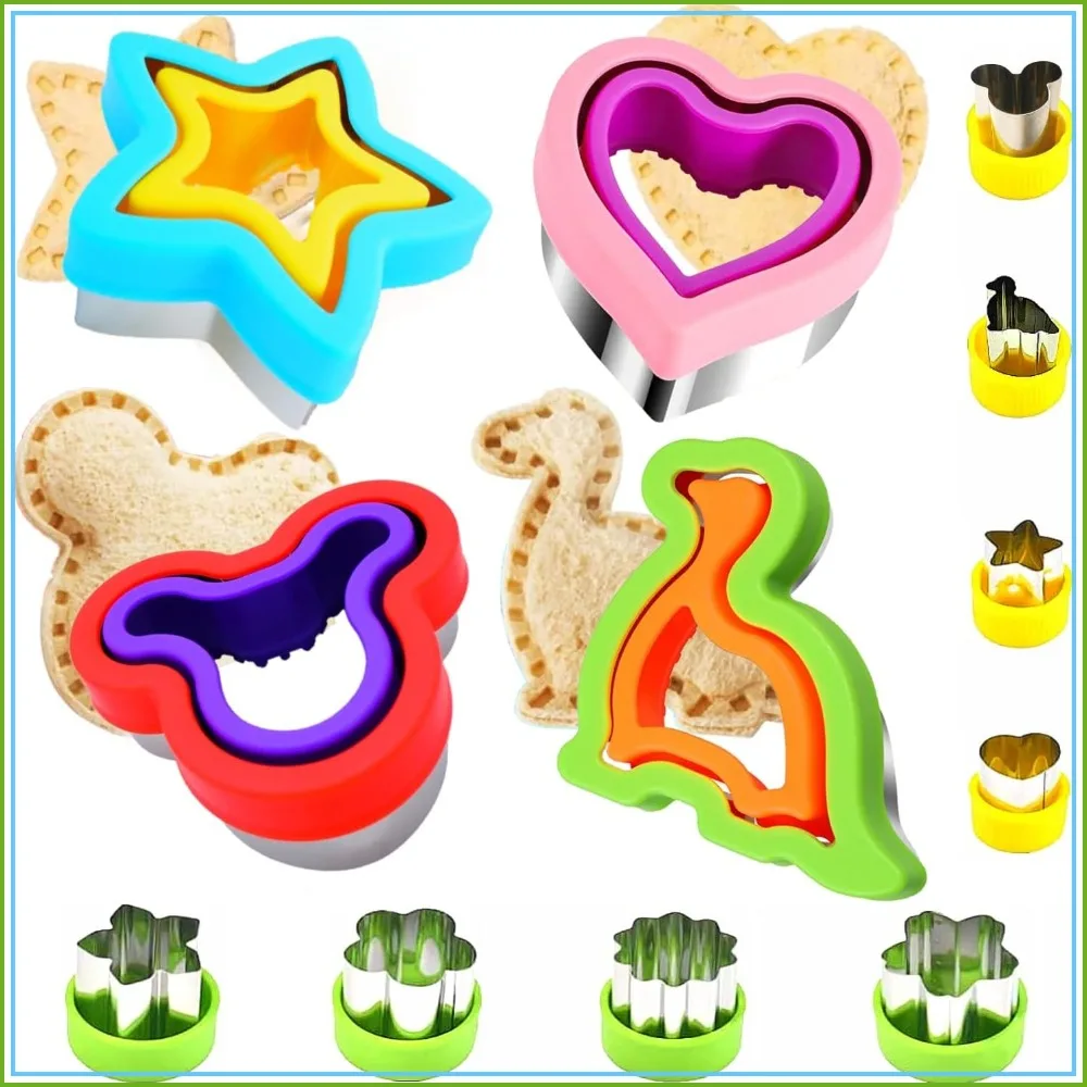 

Fun Sandwich Cutter & Sealer Set, 4 Shapes, BPA-Free, Dishwasher Safe