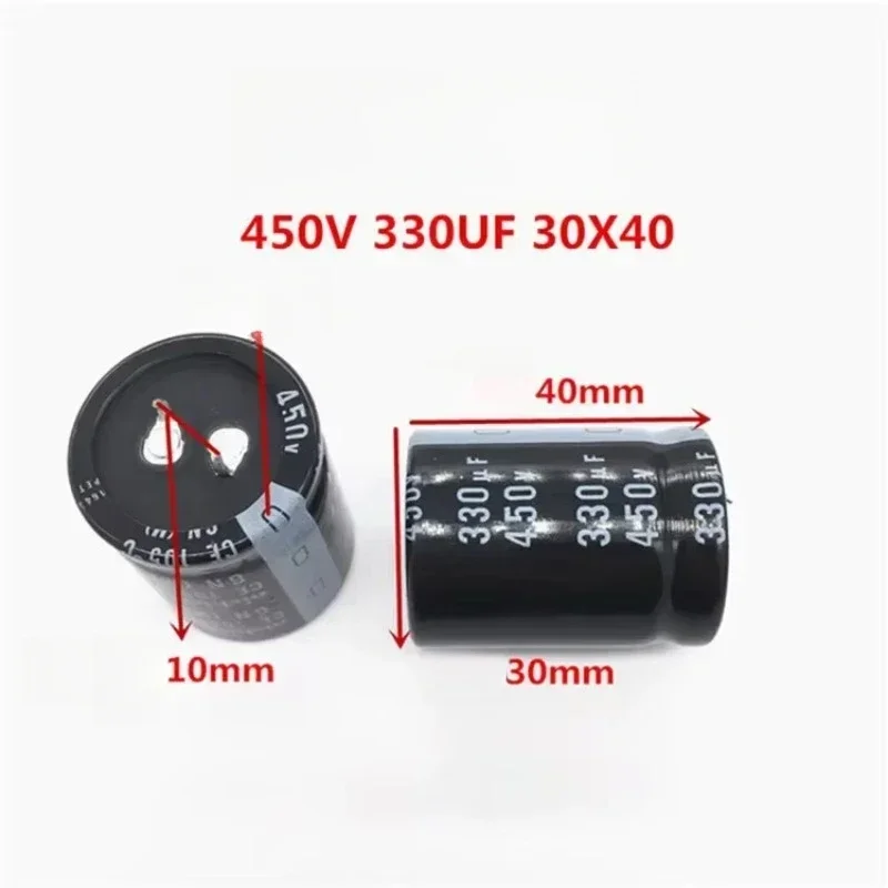 2 uds/5 uds Nichicon GN 30x40mm 450V330uF condensador electrolítico PSU a presión 330uF/450V