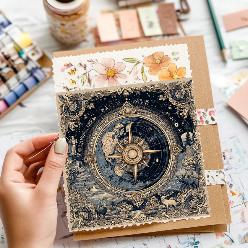 Paket Kertas Scrapbooking 36 Lembar (6x6): Cetakan Pastel Geometris untuk Origami, Pembuatan Kartu & Jurnal Seni – Alat Tulis Bergaya