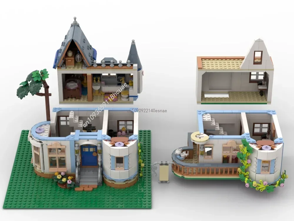 1515PCS MOC 42638 Castello modulare Bed & Breakfast Creativo Street View Modello Building Blocks Architettura Giocattoli per bambini Regalo di compleanno