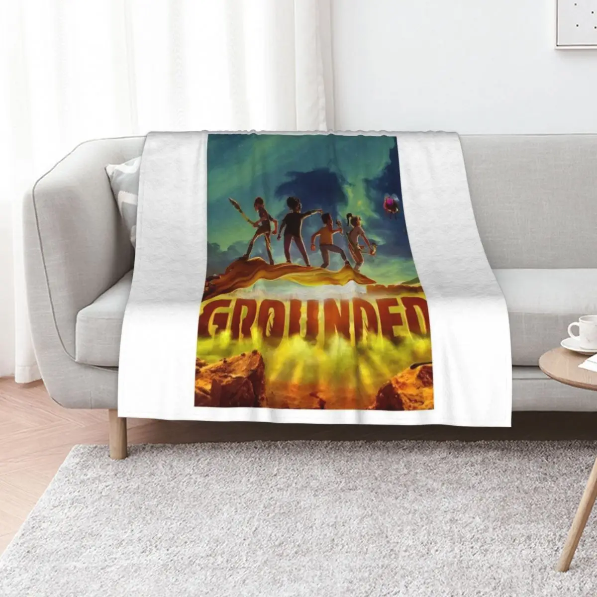 Grounded Game poster Throw Blanket Soft Plush Plaid christmas gifts Quilt Hairy for winter Luxury St Blankets