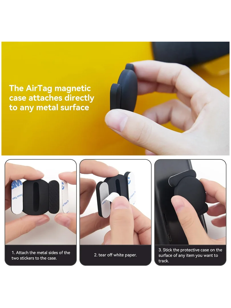 1/4Pack GPS Smart Tag voor Apple Find My Tracker Kits met sterke magnetische zuigkracht Siliconen omhulsel Anti-verlies voor motorfietsen en auto - afbeelding 2