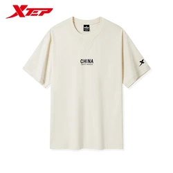 Xtep Short T Shirt For Men And Women 2024 Autumn Comfortable Soft Sweatshirt Athletic Breathable Outdoor  Tops 976327010633