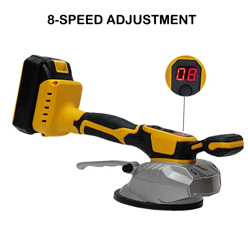 Tile Tiling Machine High Loading Capacity Wall Floor Tile Laying Vibrating Tool with Enlarged Suction Cup Fit Dewalt 18V Battery