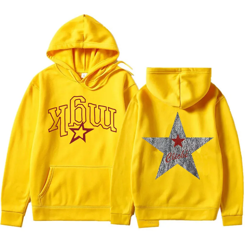 2025 ألبوم Lost Americana هوديس رشاش كيلي Mgk بلوزات طويلة الأكمام عادية الجرونج الشارع الشهير للجنسين الرجال هوديي طباعة