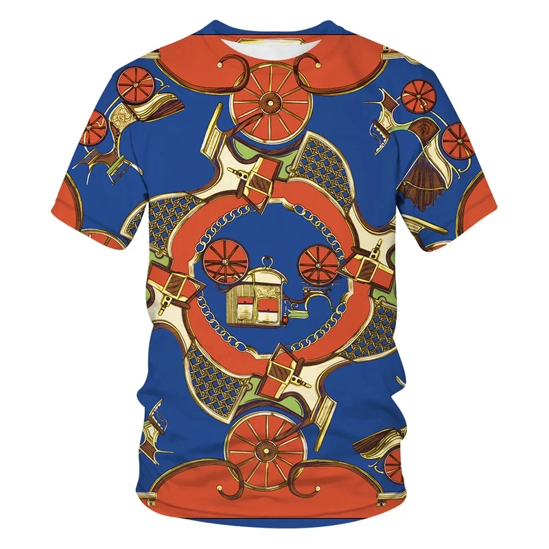 

Luxury Chains Rope Metal Chain 3D Printed T Shirt For Men Animal Geometry Graphic T Shirts Casual Streetwear Womens Tee Tops