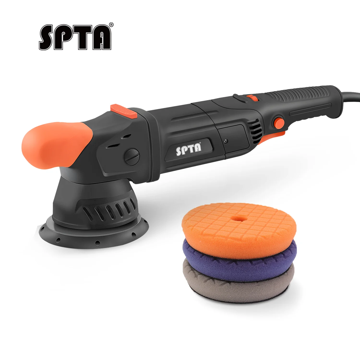 

SPTA CP501 5/6 Inch 1100W Dual Action Polisher 6 Various Speed Car Care Polishing Machine for Car Detailing