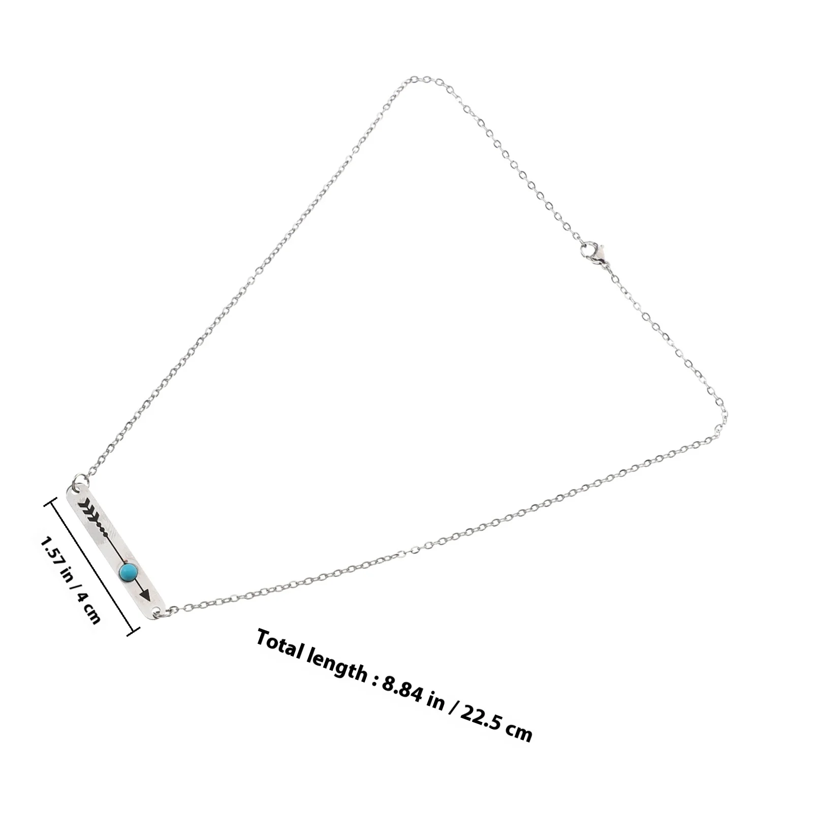 خمر قلادة هندسية قلادة طويلة أنيقة النمط الغربي الحد الأدنى مجوهرات للنساء العصرية الإكسسوارات قلادة قلادة #2