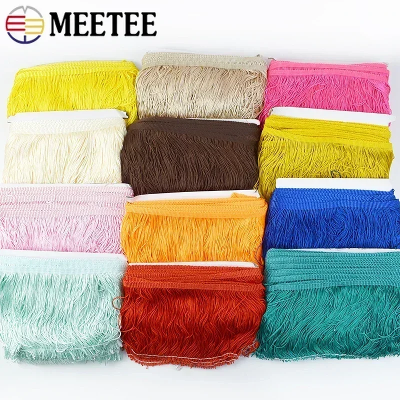 5M 10-30cm 프린지 술 커튼 의류 장식 트리밍 스티치 리본 패브릭 프린지 봉제 레이스 트림 DIY 액세서리