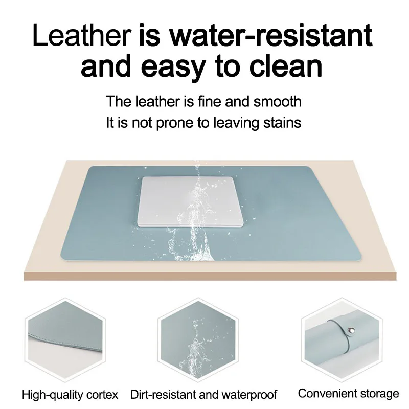 Nail Art Table Mat Foldable Waterproof Hand Rest Pad for Nail Armrest Cushion Scratch Dirt Resistant Leather Desk Mat SHOUZ01