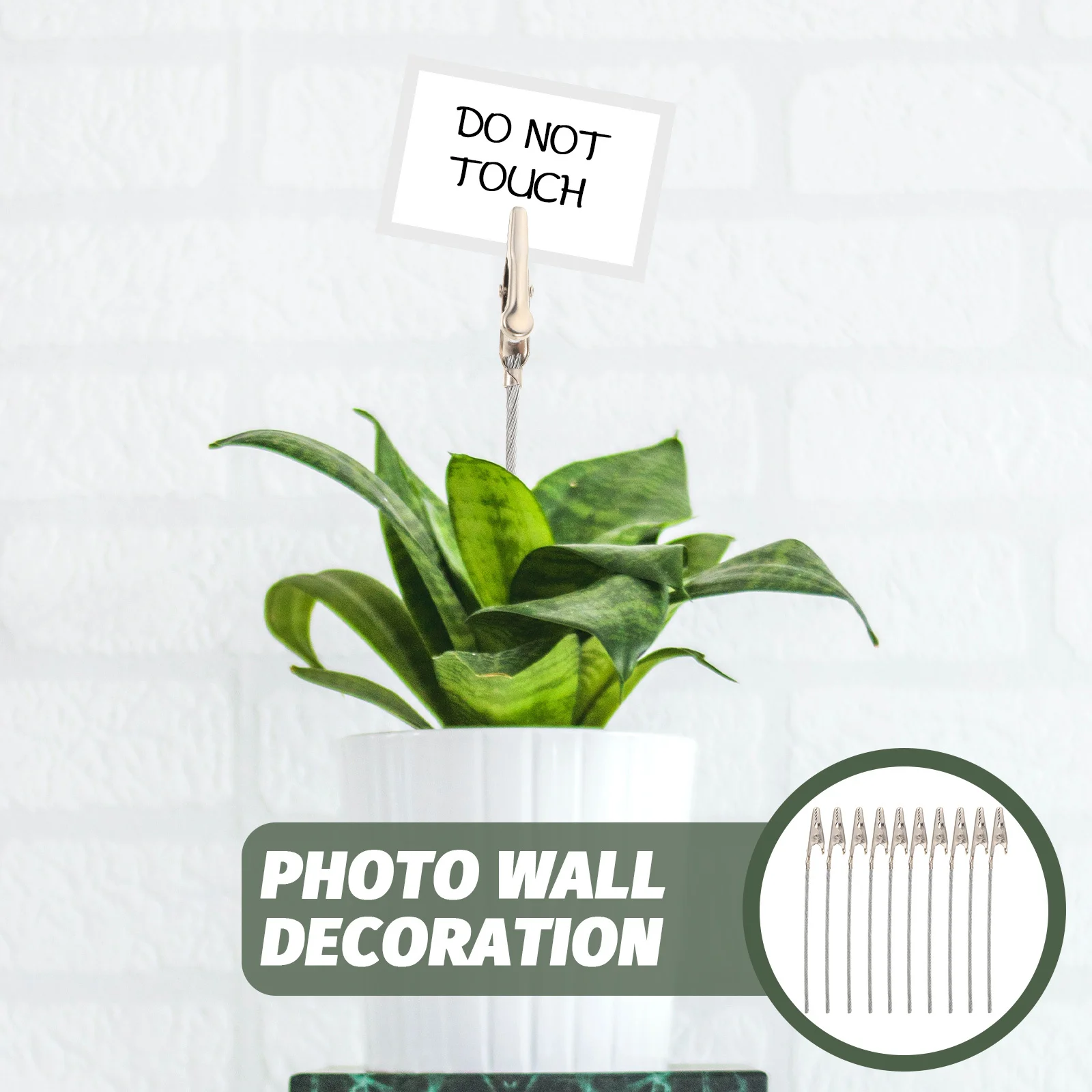 

50Pcs Alligator Clips Metal Wire Photo Clip Holder DIY Craft Card Note Clips Photo Display Wall Decoration Holder