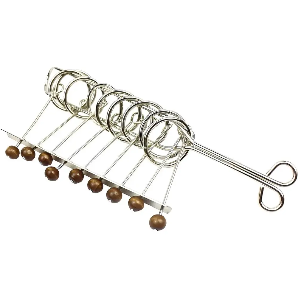 

Традиционная головоломка MAGIKON, классическая металлическая китайская головоломка с 9 соединенными кольцами