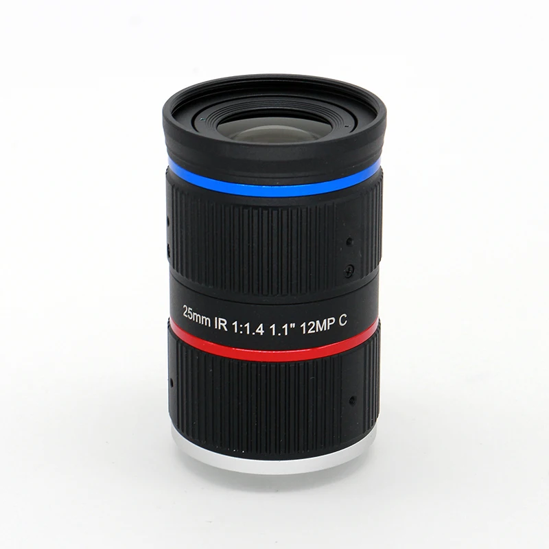 

12MP 1" 25mm C-Mount Machine Vision Lens Low Distortion F1.4 Low Light 4K CCTV Lens IP Camera Industrial Camera Lens SL-0332