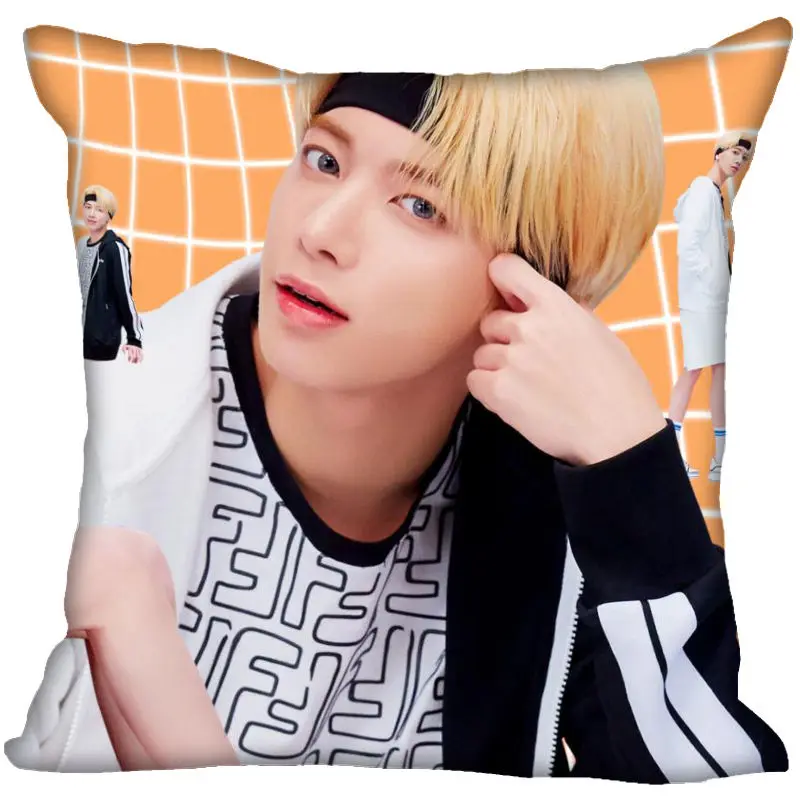 TXT Taehyun Pillow Cover Bedroom Home Office Decorative Pillowcase Square Zipper Pillow Cases Satin Fabric Eco-Friendly 0519