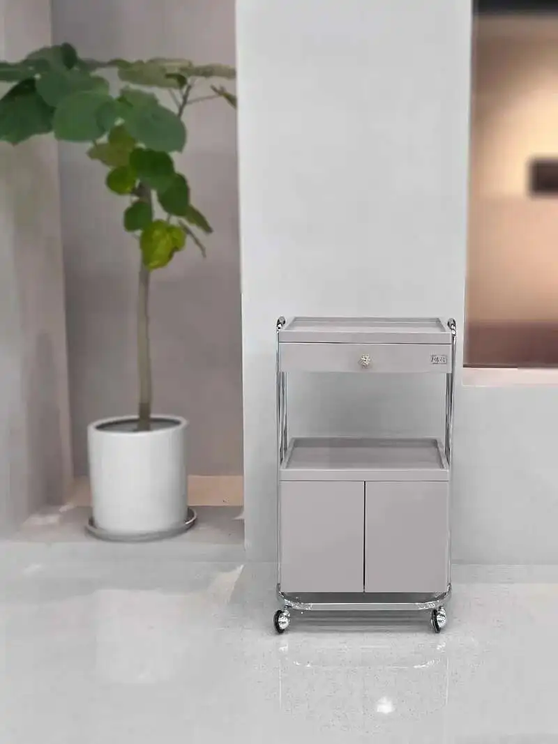 

Serving Lash Manicure Cosmetic Salon Trolley Barbershop Storage Tea Tattoo Salon Trolley Carrito Auxiliar Beauty Furniture HDTC