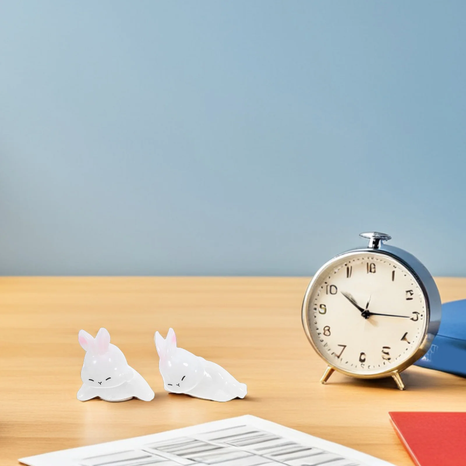 

12Pcs Mini Bunny Desktop Decoration Cute Resin Rabbit Sculptures Micro Landscape Garden Bonsai Small Animal Ornament